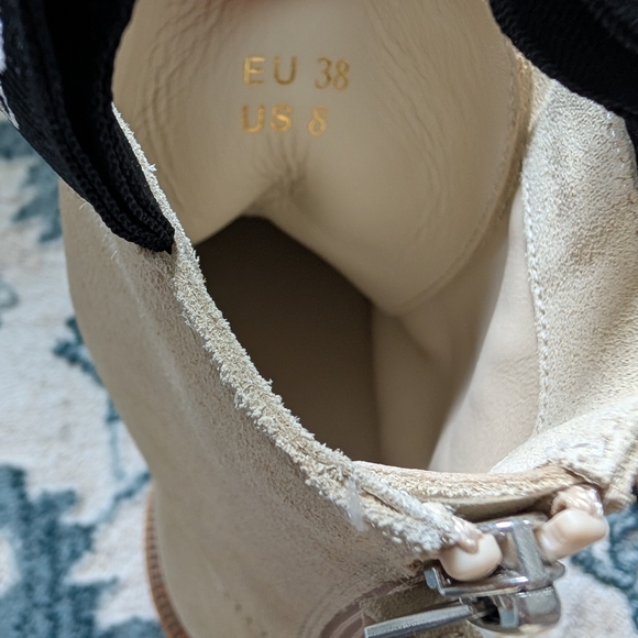 R13 Khaki Suede Boots 38 / US8 - Picture 8 of 9